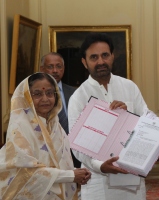 Meeting with President of India Smt. Pratibha Patil Ji