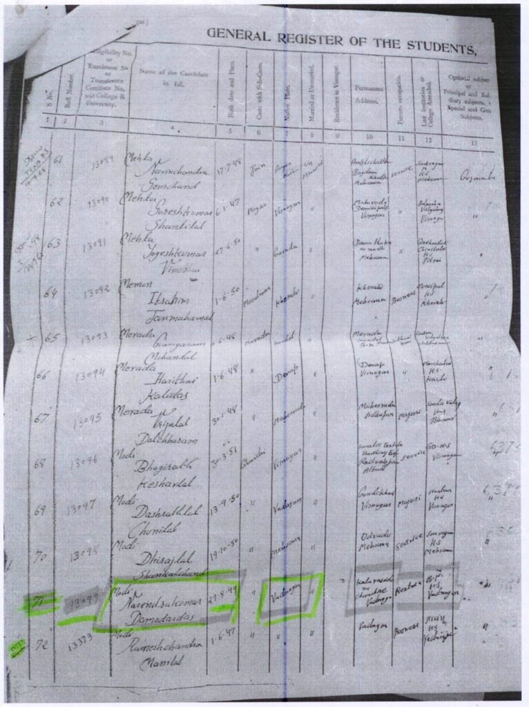 modi Education